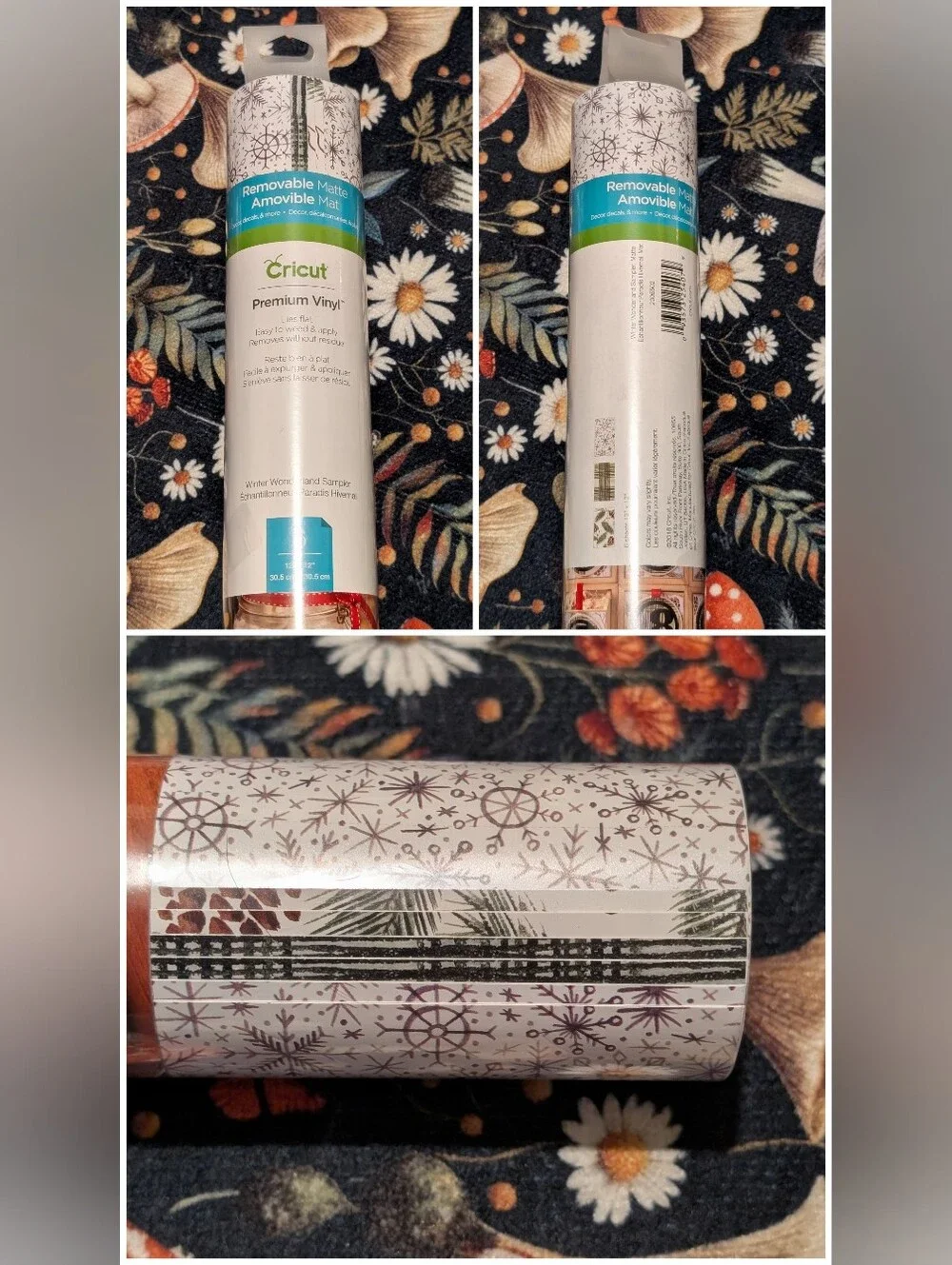 🆕 Cricut Bundle Of 6 Packs Of Premium Removable Assorted Vinyl Rolls